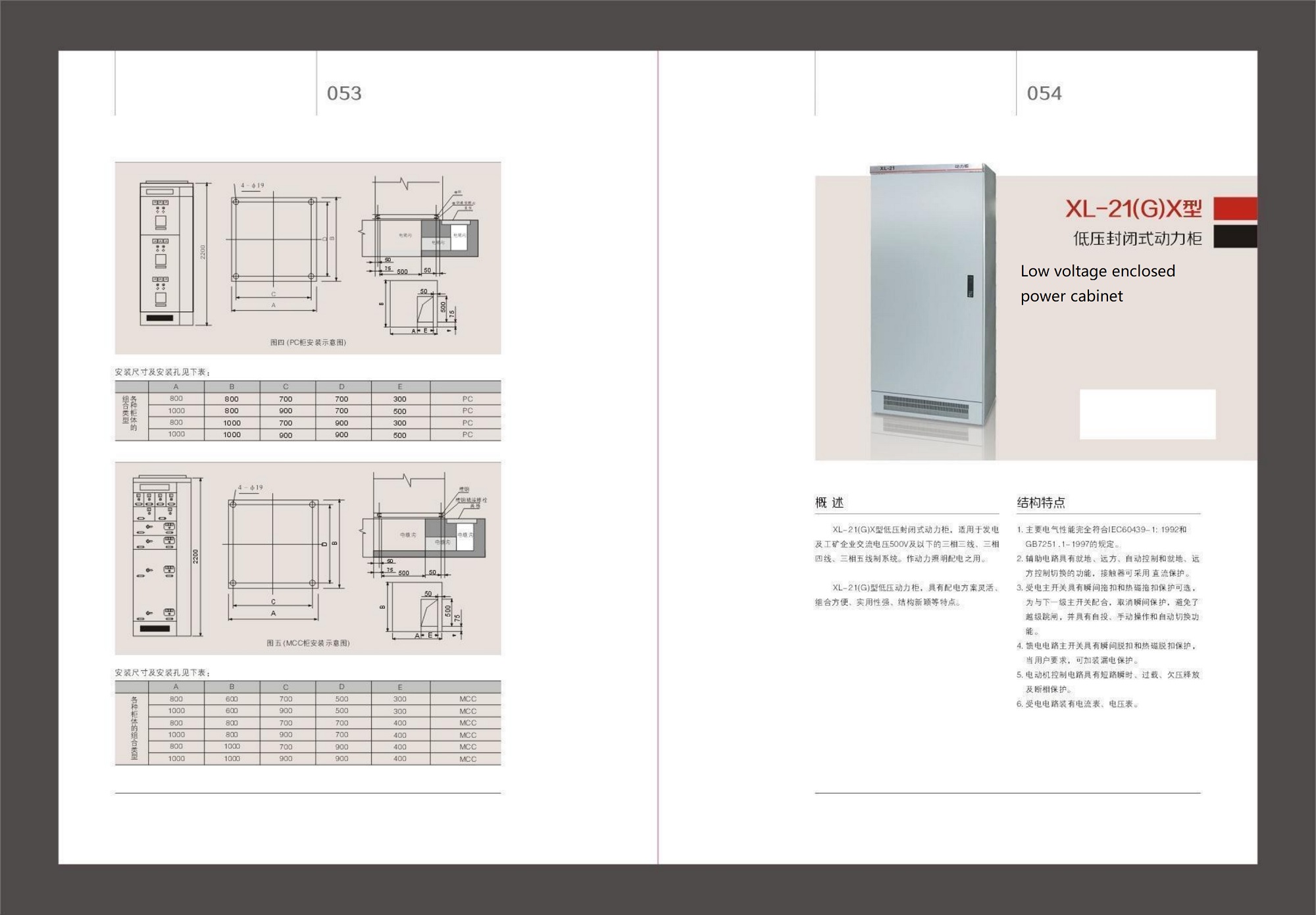 XL-21 Low voltage enclosed power cabinet